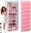 Unjumbly Over the Door Shoe Organizer with 40 Large Breathable Mesh Pockets, Space Saving Shoe Holder, Hanging Shoe Rack for 