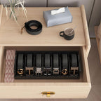 Belt Organizer for Drawer - Bamboo Belt Storage Organizer | Belt Rack for Closet Wall Mount Men Women Tie Sock Bra Scarf Ribb