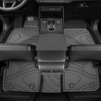 Powerty Floor Mats for Honda CR-V 2023 2024 2025 2026 (Include Hybrid) Accessories All Weather Car Floor Mats, 3D TPE Anti-Slip Liners for Car, 1st & 2nd Row Black
