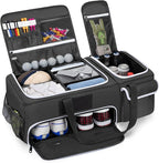 DSLEAF 2 Layer Golf Trunk Organizer with Bottom Shoe Space, Golf Car Locker for Men & Women, Holds 2-3 Shoes, Balls, Tees,