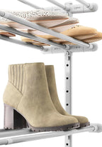 Whitmor 4 Tier Expandable Shoe Rack - Gray