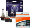 SYLVANIA - H11 XtraVision and Headlight Restoration Kit Bundle - 2 Halogen Headlight Bulbs and Kit to Restore Sun Damaged Headlights With Exclusive UV Block Clear Coat