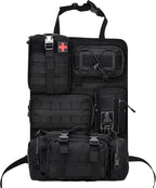 Tactical Car Seat Back Organizer,Back Seat Organizer with 5 Detachable Molle Pouches,Molle Panel Organizer Fits for Vehicel Such as Jeep,Truck,SUV, Car
