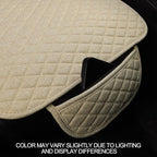 West Llama Linen Car Seat Covers,Bottom Seat Covers for Cars Include 1 Pair Front Driver Seat Pad Mat and 1 Rear Bench Cover 