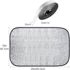 Frienda Rv Window Reflective Insulation Roll 16inch*2ft Double Aluminum Foil Heat Bubble Thermal Window Shade Door Cover Blackout for Garage Roof Travel Camper Skylight Shield