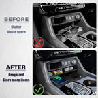 Center Console Organizer Compatible with 2023 2024 2025 2026 Honda Pilot/ 2026 Honda Passport Secondary Storage Box ABS Material Insert Divider Interior Accessories