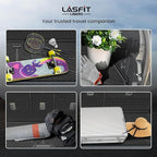 LASFIT Floor Mat with Backrest Mat Ford Expedition Max & Lincoln Navigator L 2025 2026(fit 7 and 8 Seats),Costom Fit All Weather Protection TPE Easy Clean Cargo Liners,4pcs,Black
