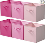 Cupic Cupid 13 Inch Storage Cube, Fabric Cube Storage Bin with Handles, Storage Cube Organizer for Clothes and Toys, Collapsi