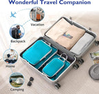 Compression Packing Cubes, 10 Set Packing Cubes for Travel Compression, Lightweight Compressible Package Organizer for Carry 