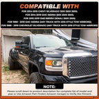 ACLONG Tow Mirror Cover Caps Glossy Black Left & Right Rearview Side Mirror Caps Fit for Chevy Silverado GMC Sierra 2014 2015 2016 2017 2018 2019-1Pair