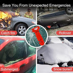 Car Safety Hammer for Lady, 2 Pack Red 3-in-1 Emergency Escape Tool with Window Breaker and Seat Belt Cutter, Safety Emergenc