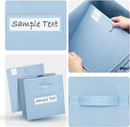 artsdi 11x11 storage cube bins (Set of 10) Foldable Fabric storage cubes with 10 Labels Window Cards & a Pen,11 inch cube sto