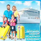 Cruise Ship Essentials Kit Include Cruise Luggage Tags Holder, Cruise Lanyards, Cruise Power Strip, Towel Bands and Clips, Wa