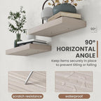 72 Inch Floating Shelves, 8 Inch Deep Floating Shelves for Wall, Hanging Shelf with Invisible Brackets, Deep Shelves for Bath