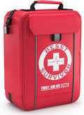 Professional Trauma First Aid Kit - Military-Grade Labelled Compartments & MOLLE System for Workplace, Outdoor, Car, Boat, Hu