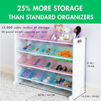Humble Crew Toy Storage Organizer with 16 Removable Storage Bins for Kids Playroom, 4-Tier Toddler Toy Organization and Stora