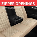 Car Seat Covers Full Set, Breathable and Waterproof Napa Leather Car Seat Cover, Interior Universal Fit for Cars, Sedans, SUV