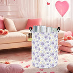 HUNRUNG Laundry Hamper,Large Canvas Fabric Lightweight Storage Basket Toy Organizer Dirty Clothes Collapsible Waterproof for 