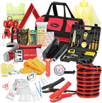 Vetoos Car Roadside Emergency Kit with Jumper Cables, Auto Road Side Safety Kit for Vehicles - with Premium Carry Bag, Repair