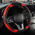 Microfiber Leather Steering Wheel Cover Large Size for Ford F150 F250 F350 RAM 4Runner Tacoma Tundra Armada Model S Model X, 