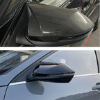 Rear View Mirror Cover Caps Door Side Fit for Hyundai Elantra 2021-2024 Ox Horn Carbon Fiber Style