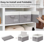 GRANNY SAYS Fabric Storage Bins, Closet Storage Bins for Clothes, Shelf Storage Baskets with Handles, Collapsible Storage Box