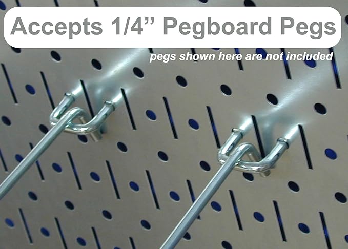 Wall Control Pegboard Organizer 4 ft. Metal Pegboard Standard Tool Storage Kit with Galvanized Toolboard and White Accessorie