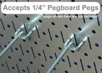Wall Control 30-P-3232OR Orange Metal Pegboard Pack