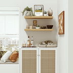 Vivelove Floating Shelves 24 inchs Long, Bathroom Shelves Over Toilet 9.1” Deep, Wall Mounted Wall Shelves for Bedroom, Livin