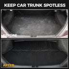 Floor Mats for Honda Civic Sedan 2012-2015, All Weather Floor Mats Trunk Cargo Liner and Door Sill Guards Accessories, Full Coverage Set (Not fit Coupe or Hybrid Models)