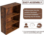 Wooden 3 Cube Storage Organizer,3 Tier Low Bookcase Storage Display Organizer, 33 Inch Versatile Cubes Shelf and Cubby Unit f
