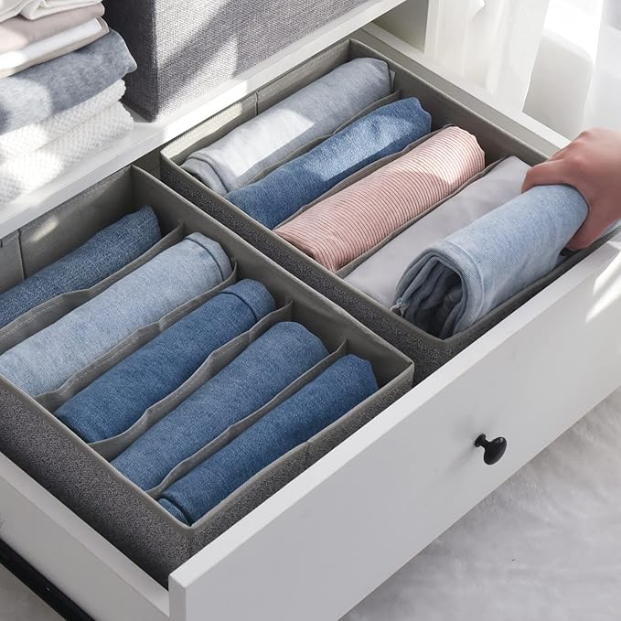 GRANNY SAYS Pants Jeans Organizer for Closet, Wardrobe Clothes Organizer, Clothes Drawer Organizers, Clothing Storage for Tsh