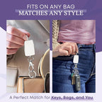 Women’s Bag Charm Key Finder, Car Keychain Hook, Cute Purse Organizer & Tote Bag Accessories, Gifts for Mom - Original