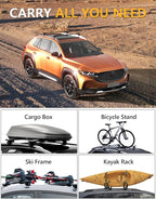 Tuyoung Roof Racks Cross Bars Fit for Mazda CX50 CX-50 Hybrid 2023 2024 2025 2026 with Flush Side Rails, 220lbs Lockable Heavy Duty Aluminum Crossbar Roof Rail Cargo Carrier Rooftop Black Accessories