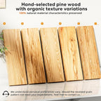 Floating Shelves for Wall Rustic Farmhouse 24 Inch Floating Shelf Wooden Shelves for Wall Pine Wood Shelf with Unique Natural