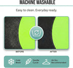 FH Group Flat Cloth Full Set Car Seat Covers Three Row 7 Seater - Universal Fit for Cars, Trucks & SUVs Green