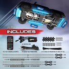OPT7 Aura Aluminum Underglow LED Lighting Kit for Truck with Remote Control, 12V Exterior Waterproof Off-Road Neon Accent Light Bar, RGB Multicolor Under Car Decorations, Easter Gifts