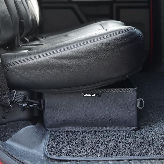 GEEDAR Under Seat Storage Truck Tool Box Organizer for Truck Underseat Storage Ford F150 F250 F350 Chevy Silverado Accessories (for the Single Seat)