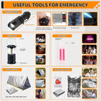 Survival Kit, Gifts for Men Women Teen Boys, 252 pcs Survival Gear and Equipment Mini First Aid Kit for Car Home, Emergency K
