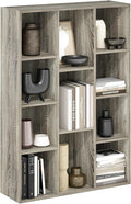 Furinno LUDER Book Shelf, 11-Cube Bookshelf, Reversible Bookcase, 9.4 x 29.1 x 41.7, Easy Assembly, for Living Room, Bedroom,
