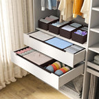 DIMJ Drawer Organizer Clothes, 12 Pack Underwear Organizer, Foldable Closet Organizers, Sock Organizer Bra Organizer, Fabric 