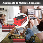 Homeve Trunk Organizer, Car Storage, Reinforced Handles, Collapsible Multi-Compartment Car Organizers, Foldable, Waterproof, 2 