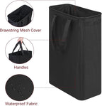 efluky Slim Laundry Basket, Narrow Laundry Hamper with Handles, Collapsible Dirty Clothes Hamper, Tall Laundry Bin for Laundr