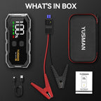 Car Jump Starter, 8000A 12V Jump Battery Pack (All Gas/10.0L Diesel), Portable Jump Starter with Display, Car Jump Starter