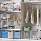 HOMIDEC Closet Organizers and Storage, 9 Cube Storage Organizer, Portable Closet Organizer Storage Cubes Shelves for Clothes,