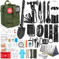 Survival Kit, 250Pcs Survival Gear First Aid Kit with Molle System Compatible Bag and Emergency Tent, Emergency Kit for Earth