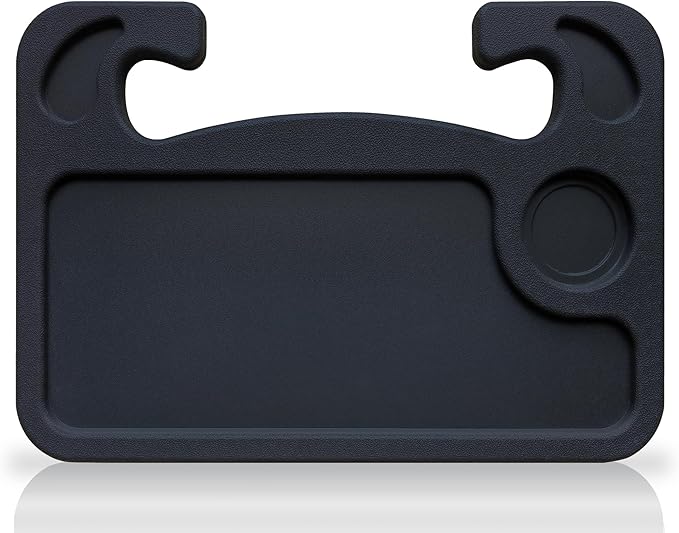 Steering Wheel Tray With Cup & Pen Holder for Eating, Makeup, Working, Writing - Car Desk Suitable for Cars, SUVs, Pickup Trucks and RVs
