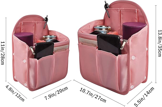 Vercord Backpack Organizer Insert Liner Hanging Travel Bag in Bag with Many Pockets