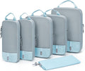 BAGSMART 6 Set /4 Set/2 Set Compression Packing Cubes for Travel, Lightweight Luggage Organizer Bags, Durable Space Saver Bag