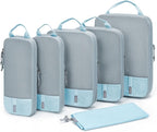 BAGSMART 6 Set /4 Set/2 Set Compression Packing Cubes for Travel, Lightweight Luggage Organizer Bags, Durable Space Saver Bag